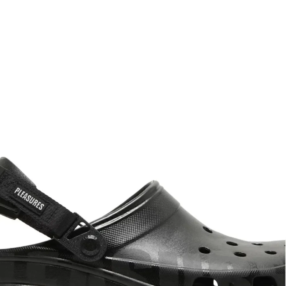 Crocs x Pleasure collaboration black clog crocs Size 9